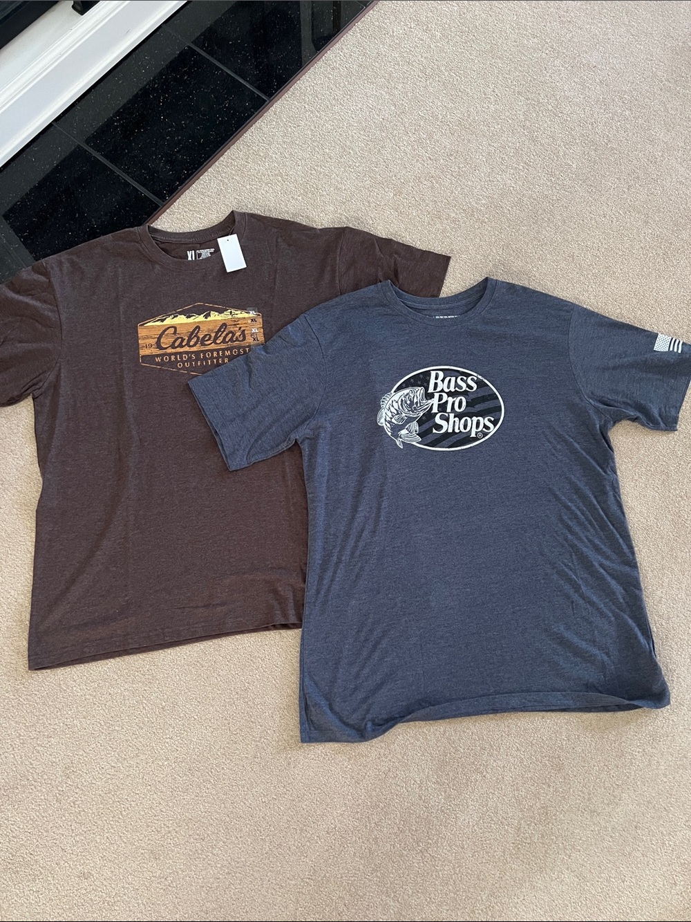 Bass Pro Shops Heather Navy Short Sleeve Logo Tee
